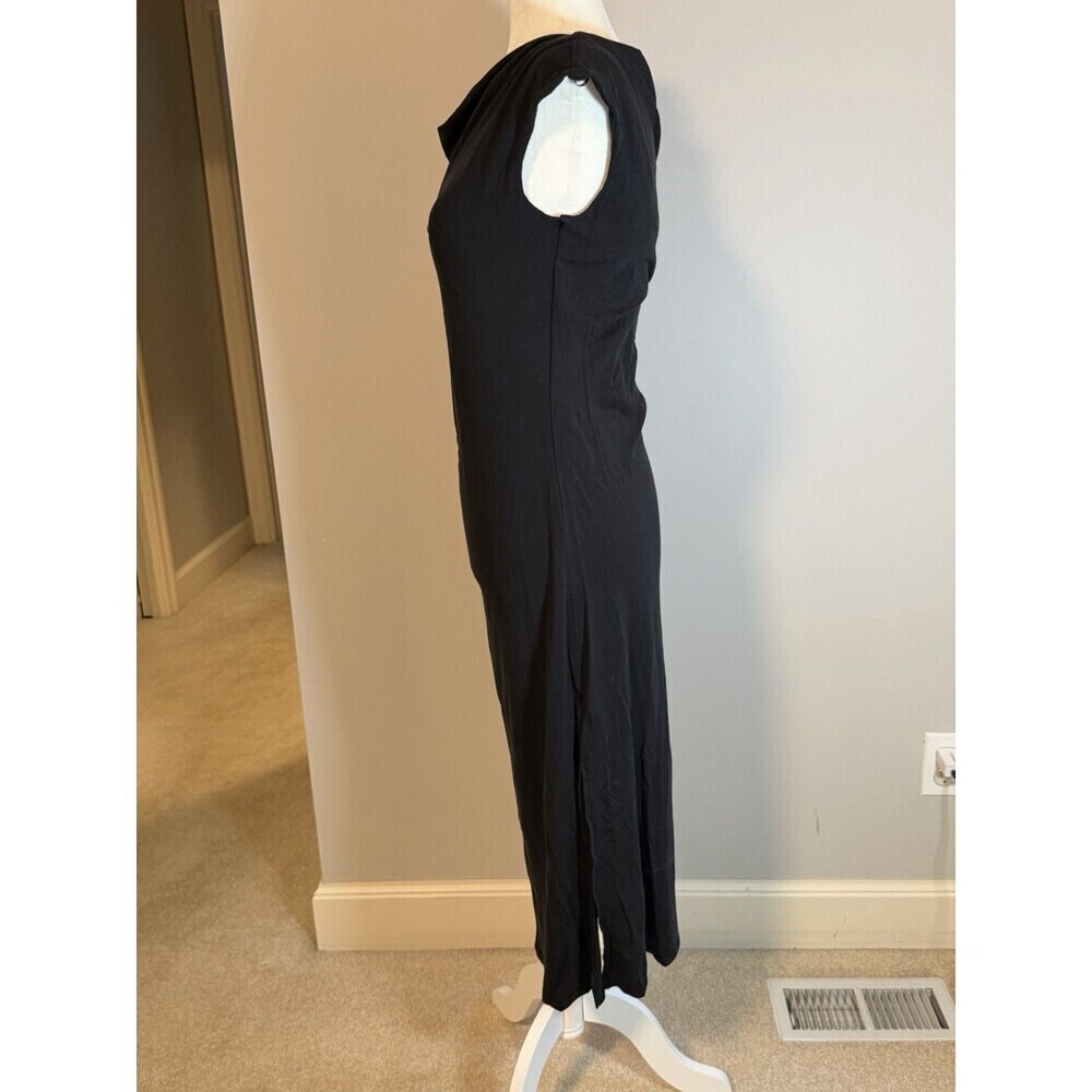 A New Day | Women's Black Sleeveless Maxi Dress Side Ruching Size Small - Picture 2 of 9